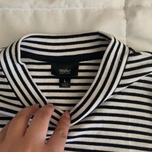 Mock neck tunic tank